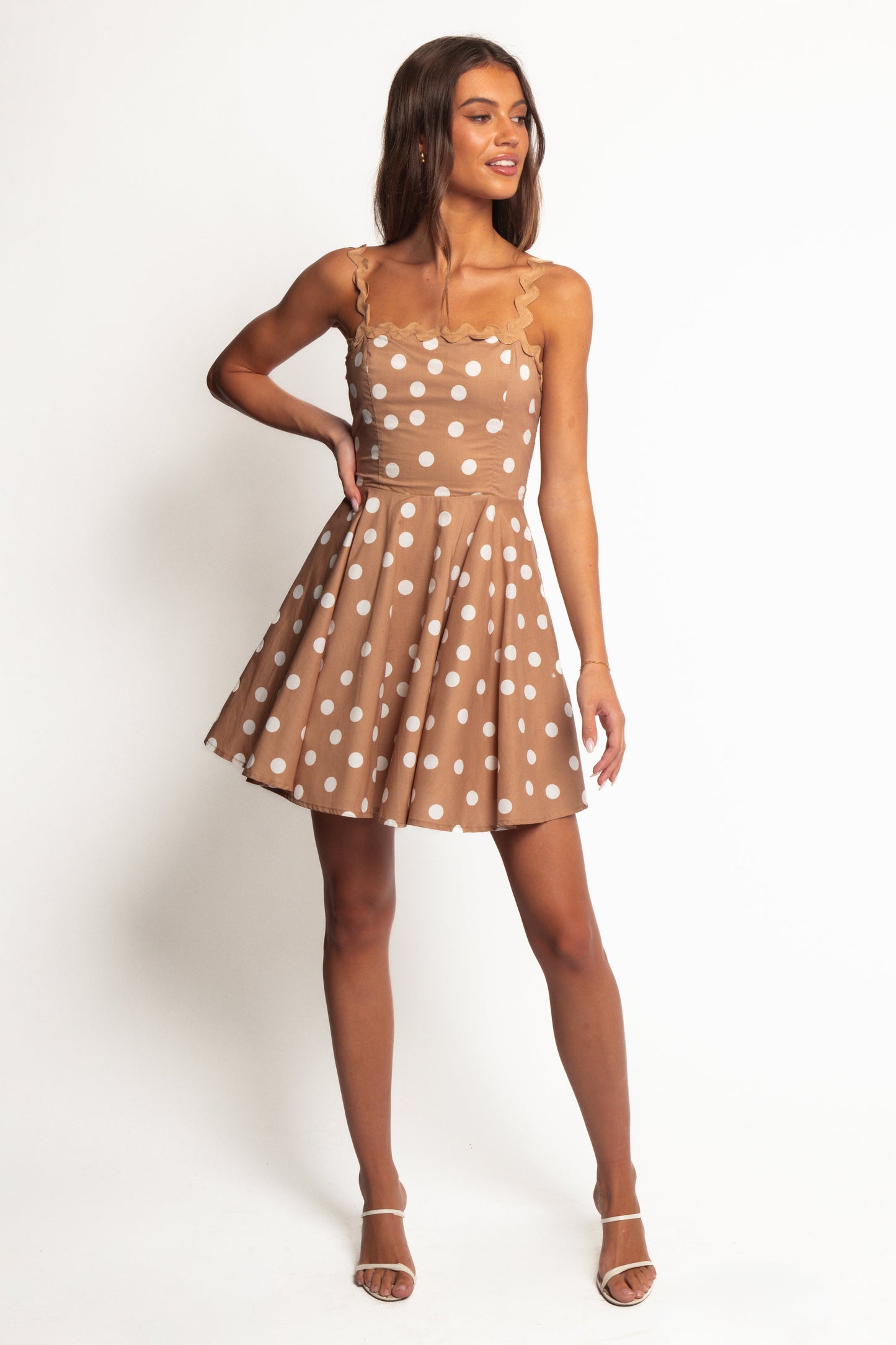 Teaghan Mini Dress - Light Mocha
