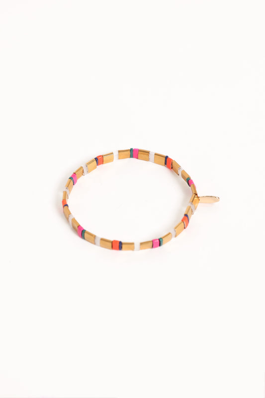 Kylie Bead Bracelet - Bronze