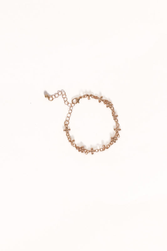 Hannah Flower Bracelet - Gold
